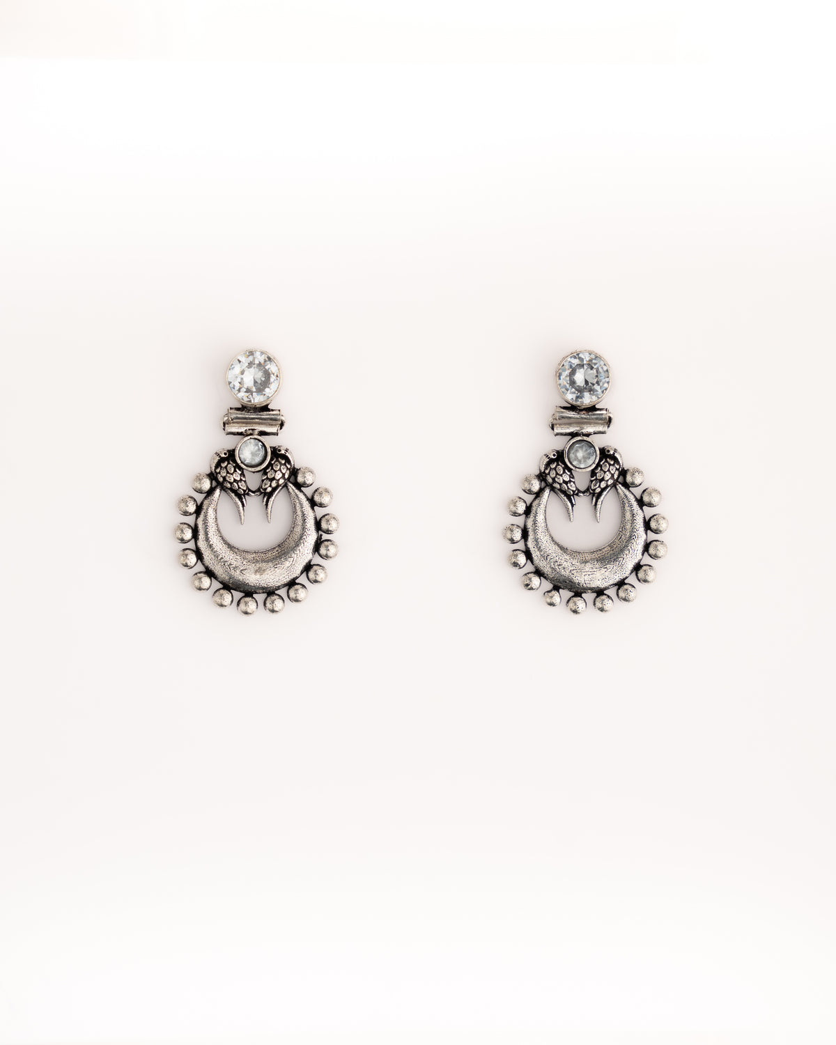 Antique Moon Drop Earrings