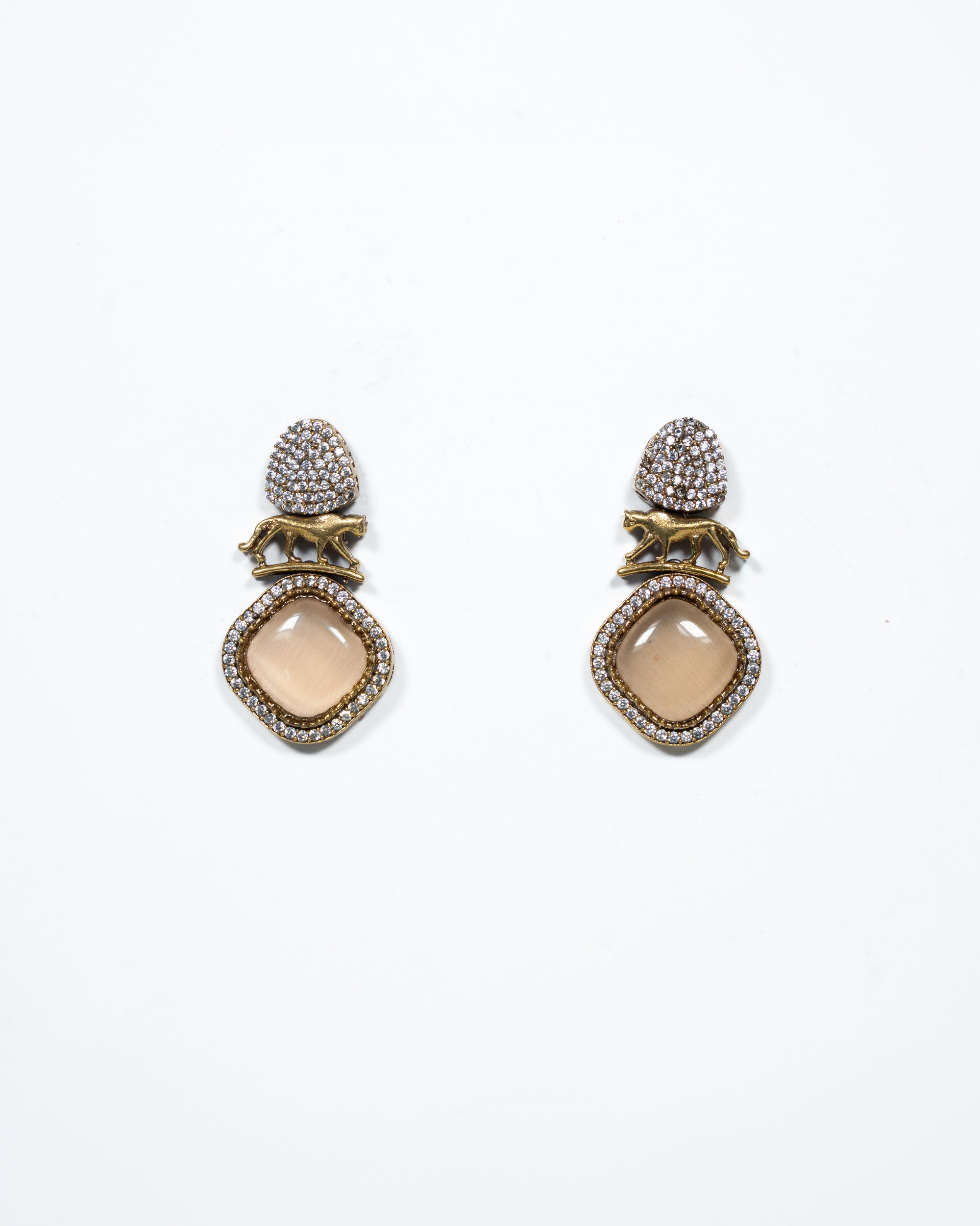 Opel Blue Tiger earrings