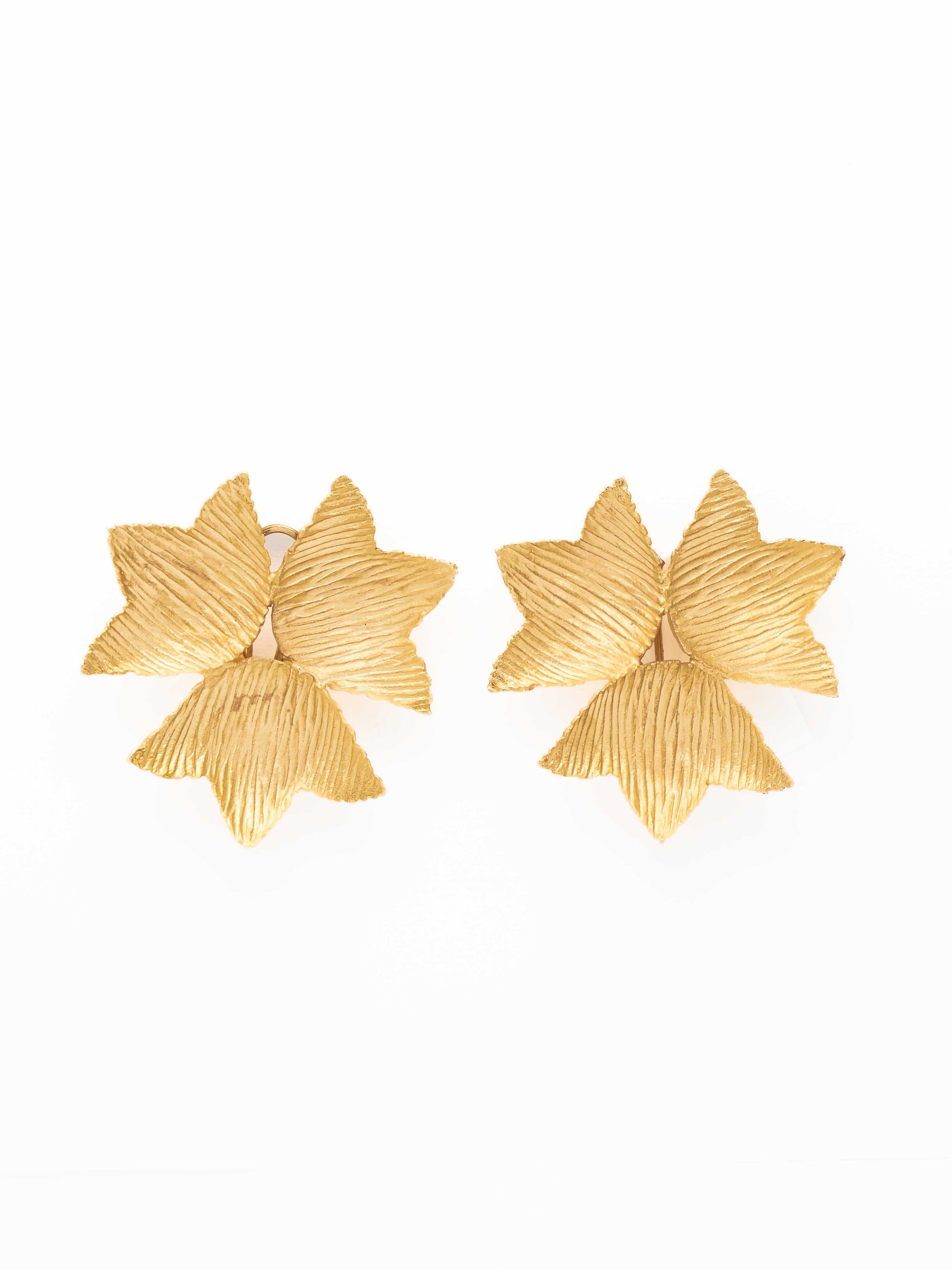 Tara Gold Leaf Studs