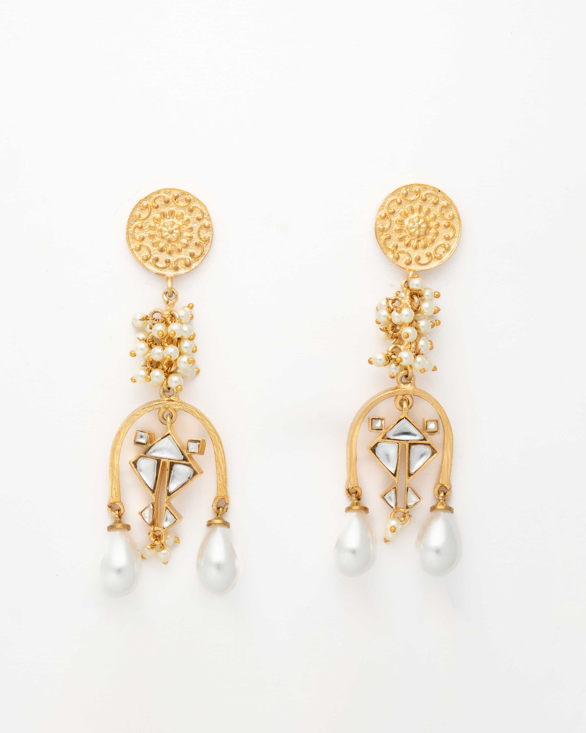 Meera Chandelier Pearl Earrings
