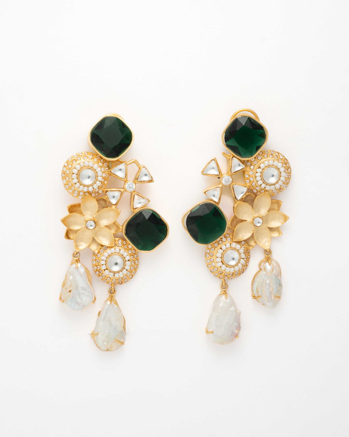 Vana Emerald Garden Earrings