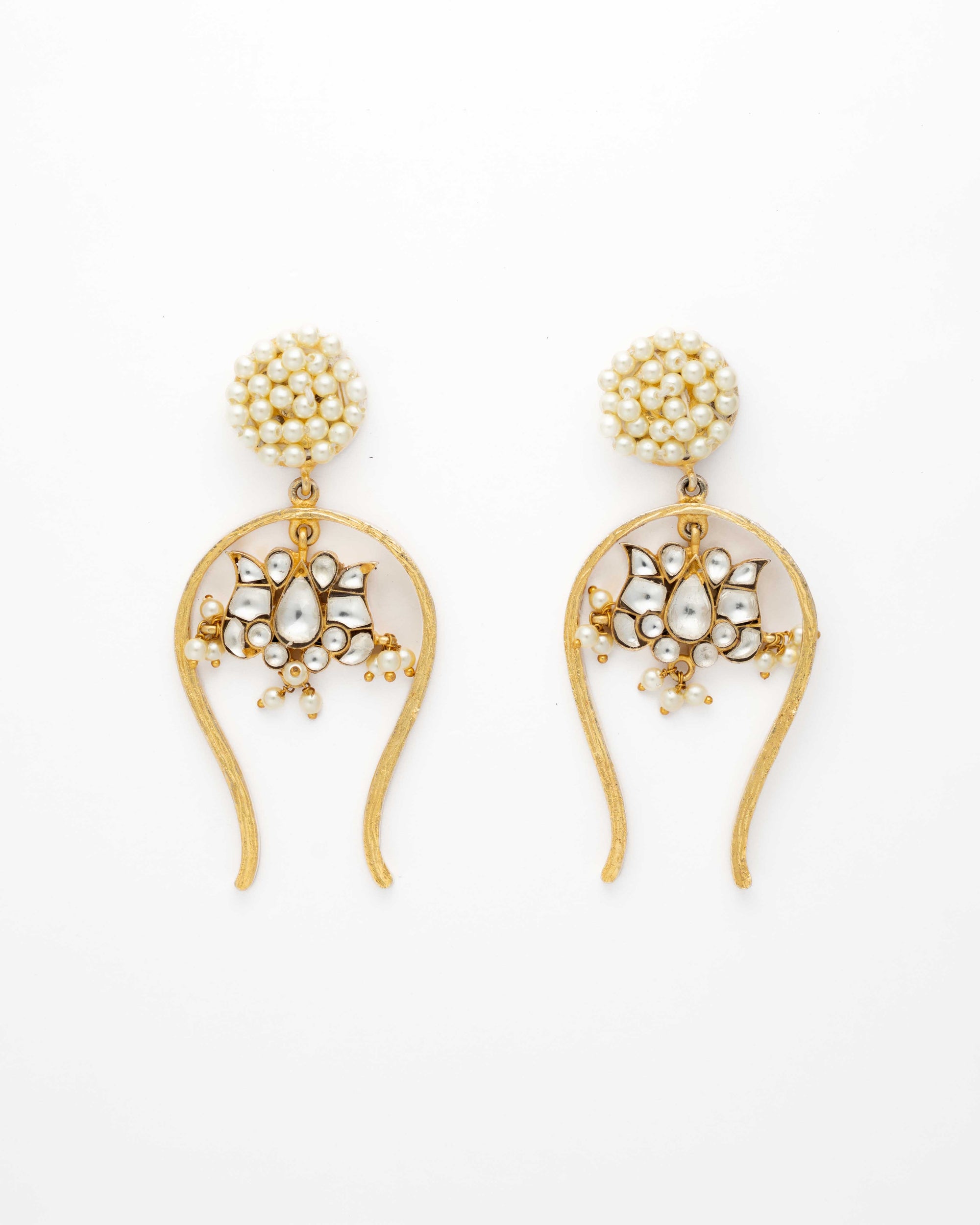 Padmini Lotus Arch Earrings